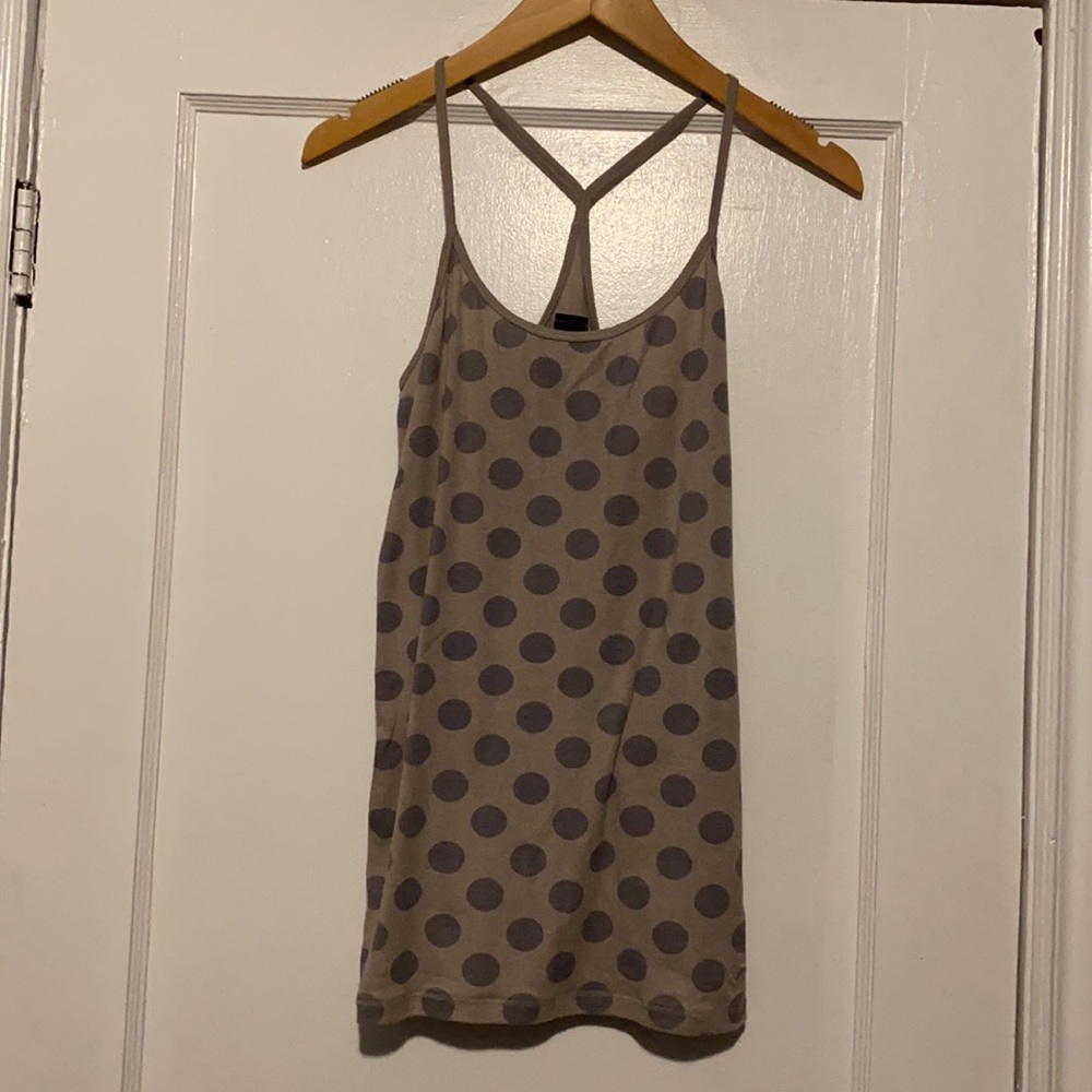 American eagle polka dot tank top